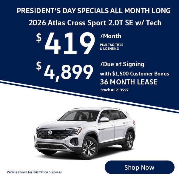 2026 Volkswagen Atlas Cross Sport 2.0T SE w/Technology 4MOTI