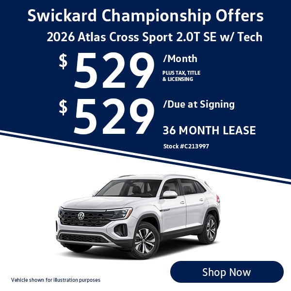 2026 Atlas Cross Sport 2.0T SE w/ Tech Lease for $529 per mo