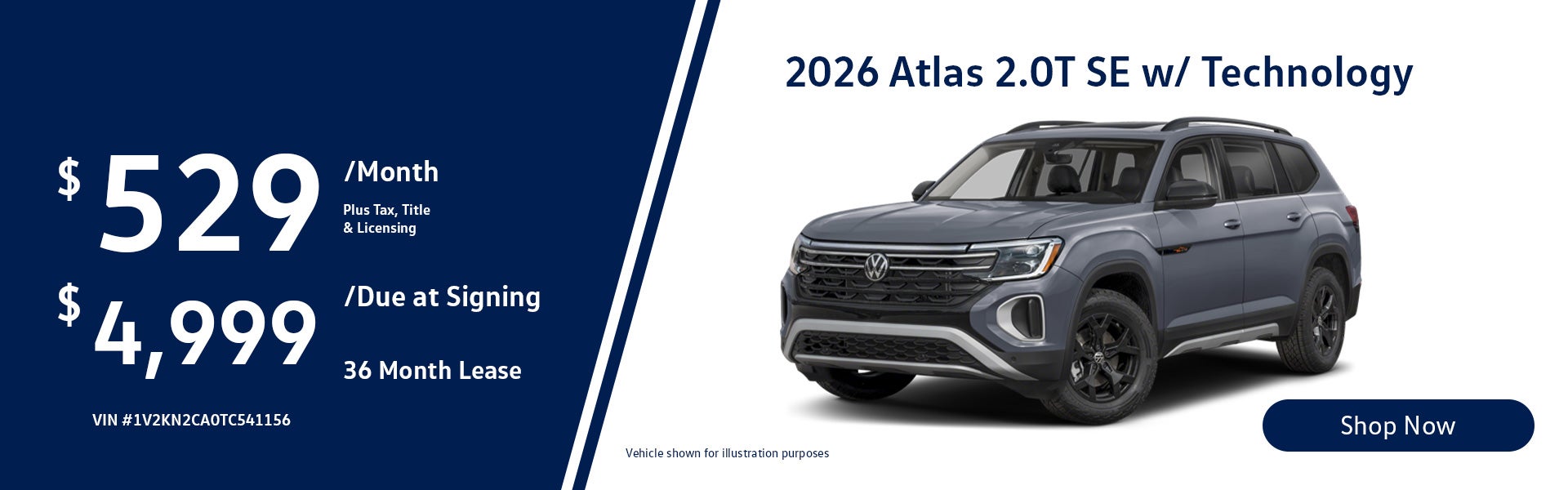 2026 Volkswagen Atlas 2.0T SE w/Technology