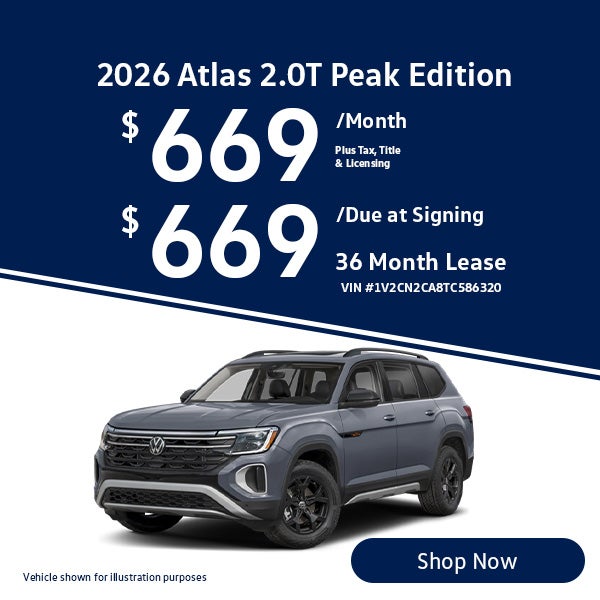 2026 Volkswagen Atlas 2.0T Peak Edition